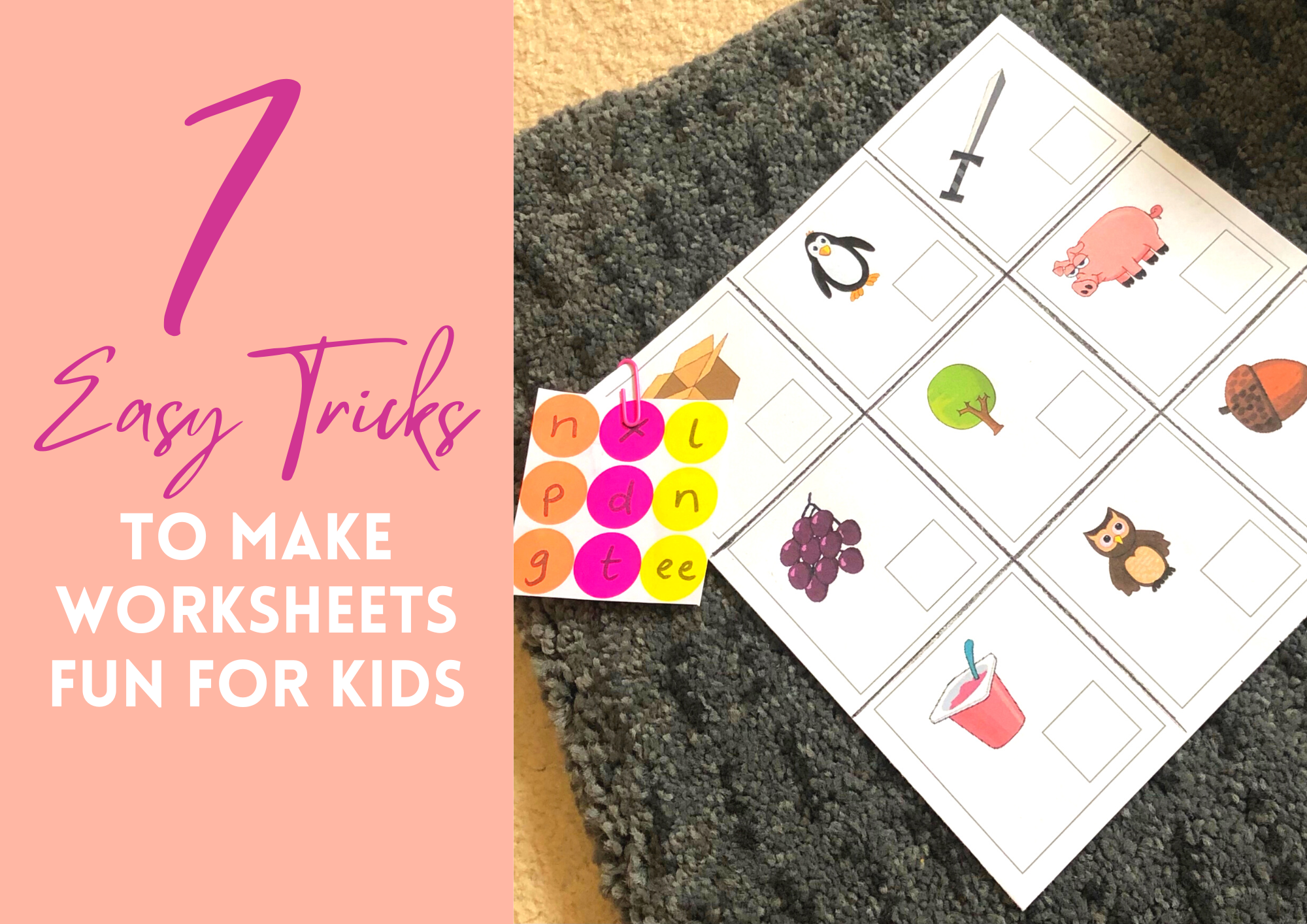 7 Tricks to Make Worksheets Fun for kids